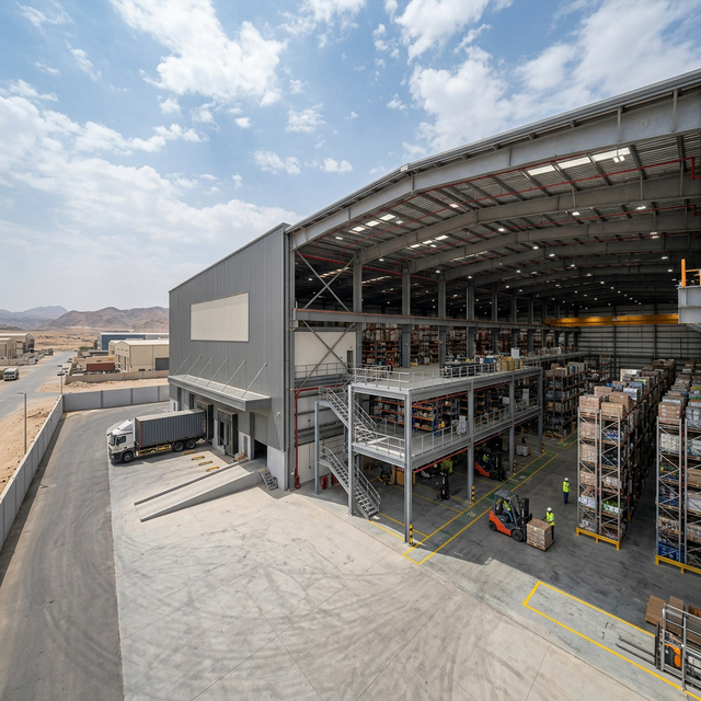 Warehouse Mezzanine Floor Project UAE